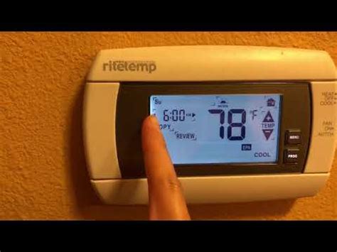 I have a model 6030 <b>thermostat</b> and I hit the <b>reset</b> button as the screen was showing. . Ritetemp thermostat reset